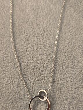 Skagen Stainless Steel Interlocking Circle Pendant Necklace